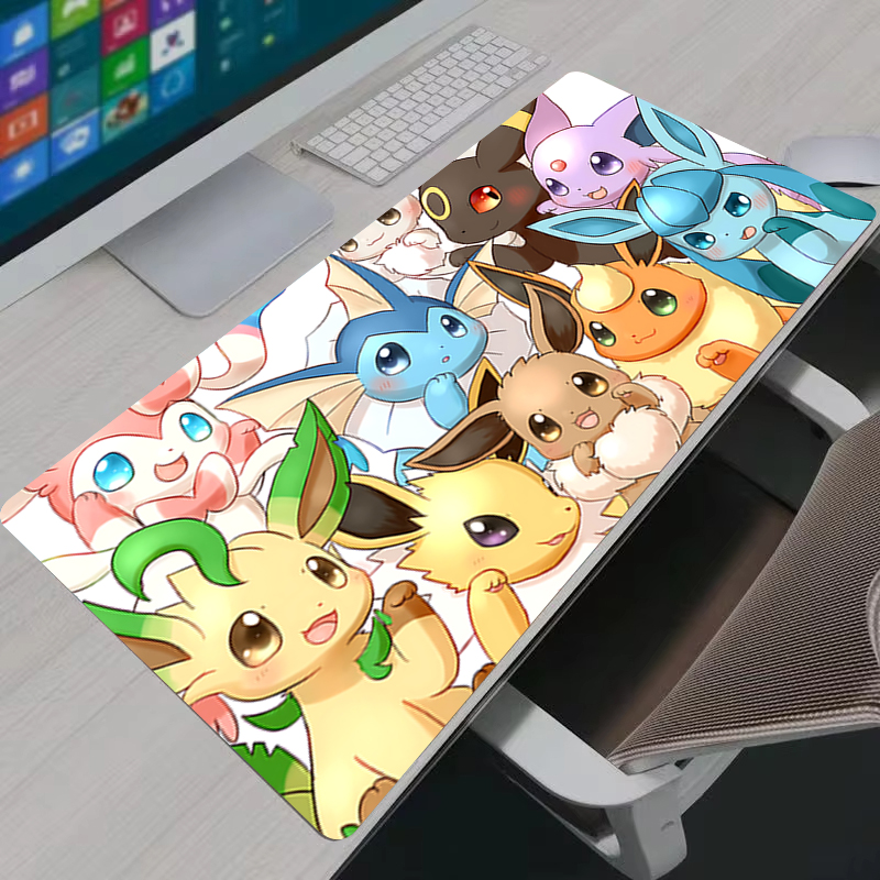 Gaming Keyboard Theme - Mouse Pad XXL Jolteon Anime Kawaii