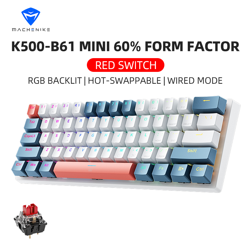 Gaming Keyboard Half - K500-B61 Machenike Mini Mechanical Keybaord 60%