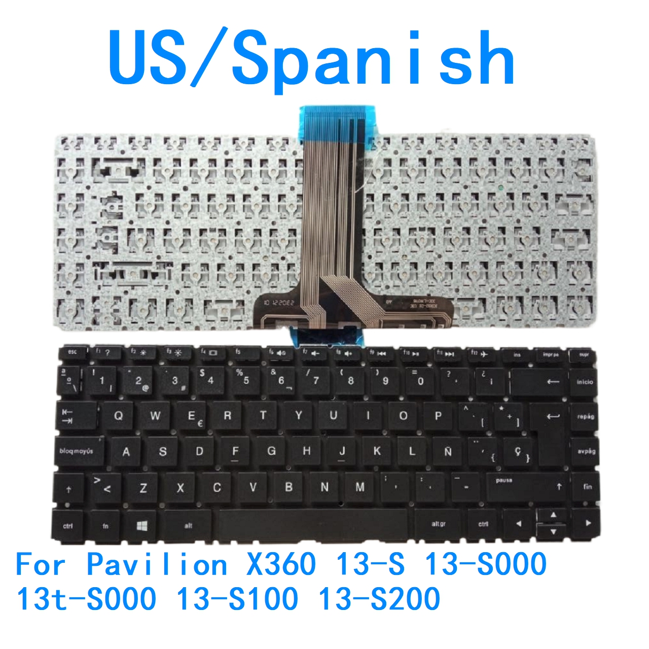 Gaming Keyboard Hp - New US Spanish Language Keyboard For