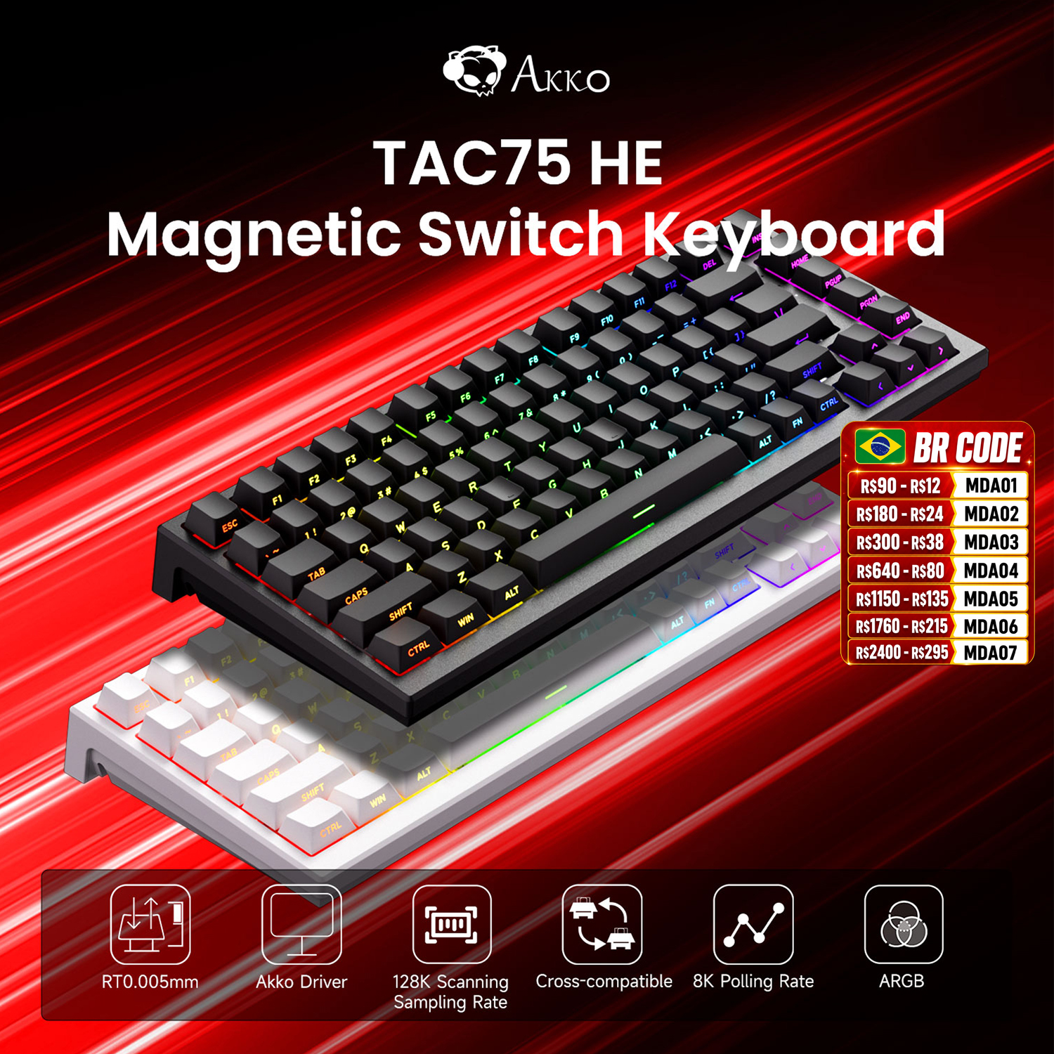 Gaming Keyboard Expensive - AKKO TAC75 HE Magnetic Switch Keyboard