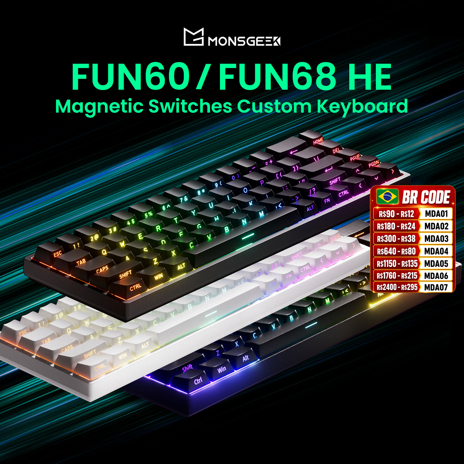 Gaming Keyboard Expensive - Akko MonsGeek FUN68 FUN60 PRO&MAX HE
