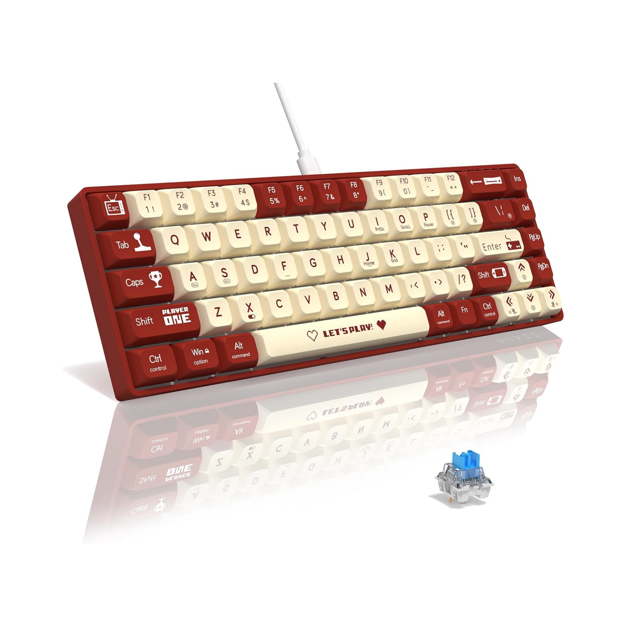 Gaming Keyboard Half - MAMBASNAKE x ATTACK SHARK AK680 65%