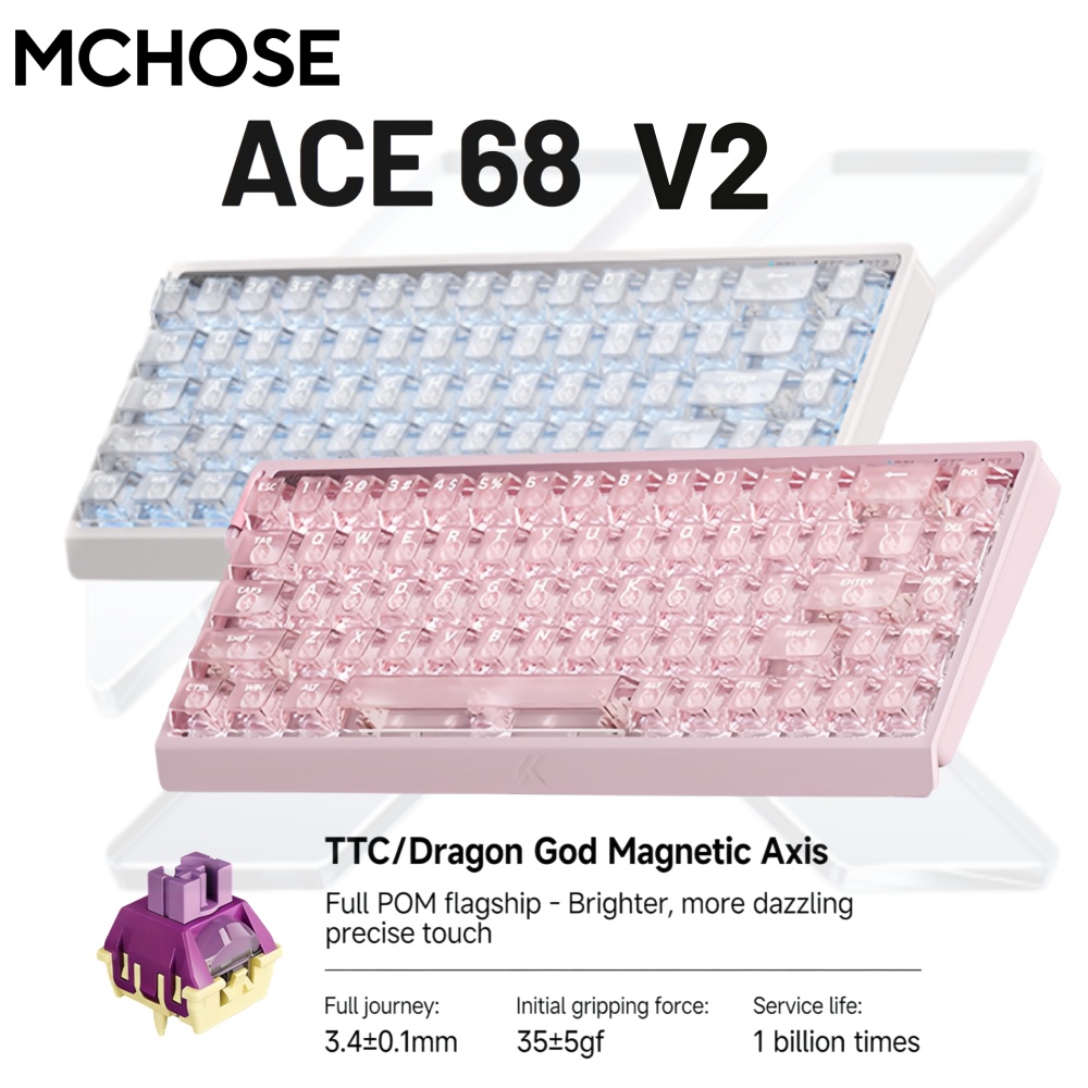 Gaming Keyboard Expensive - MCHOSE ACE68 V2 Gaming Keyboard 0.001mm