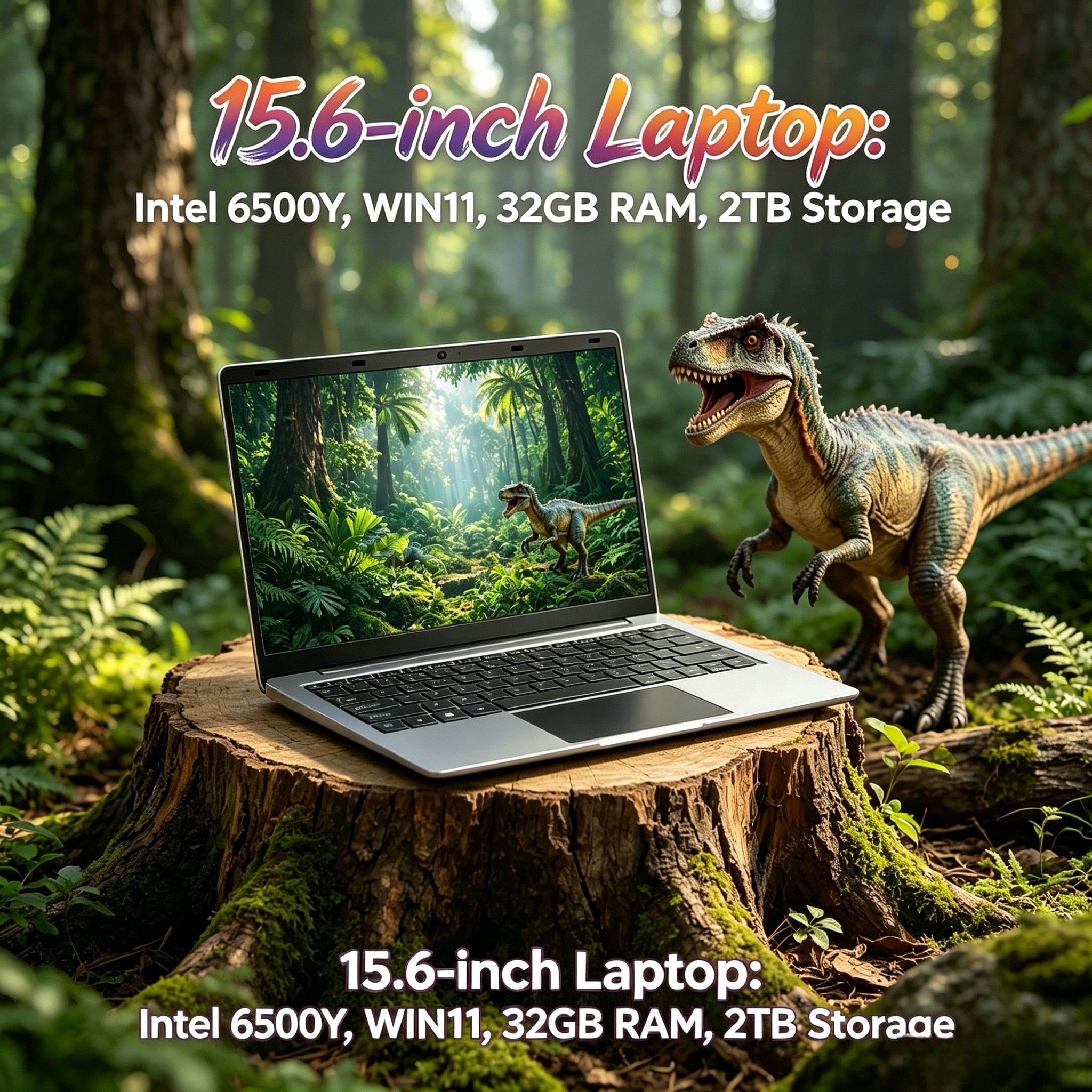 Gaming Keyboard Backlit - 15.6 Inch Ultra Thin Laptop Intel