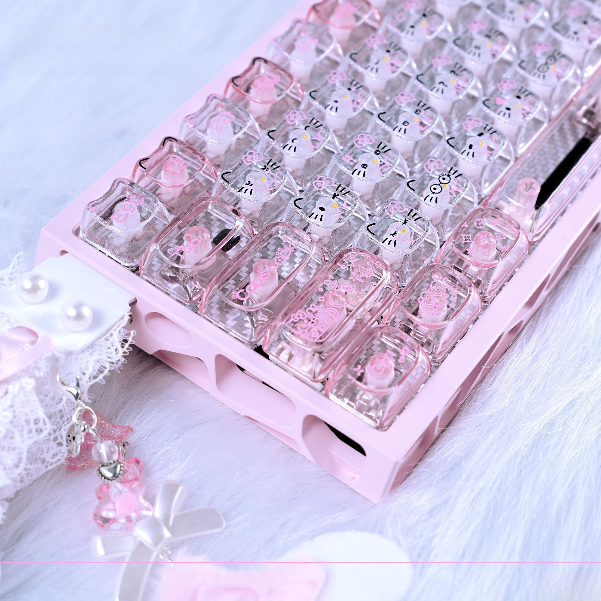 Anime Sanrio Hello Kitty Trans - огляд і ціна Gaming Keyboard Backlit