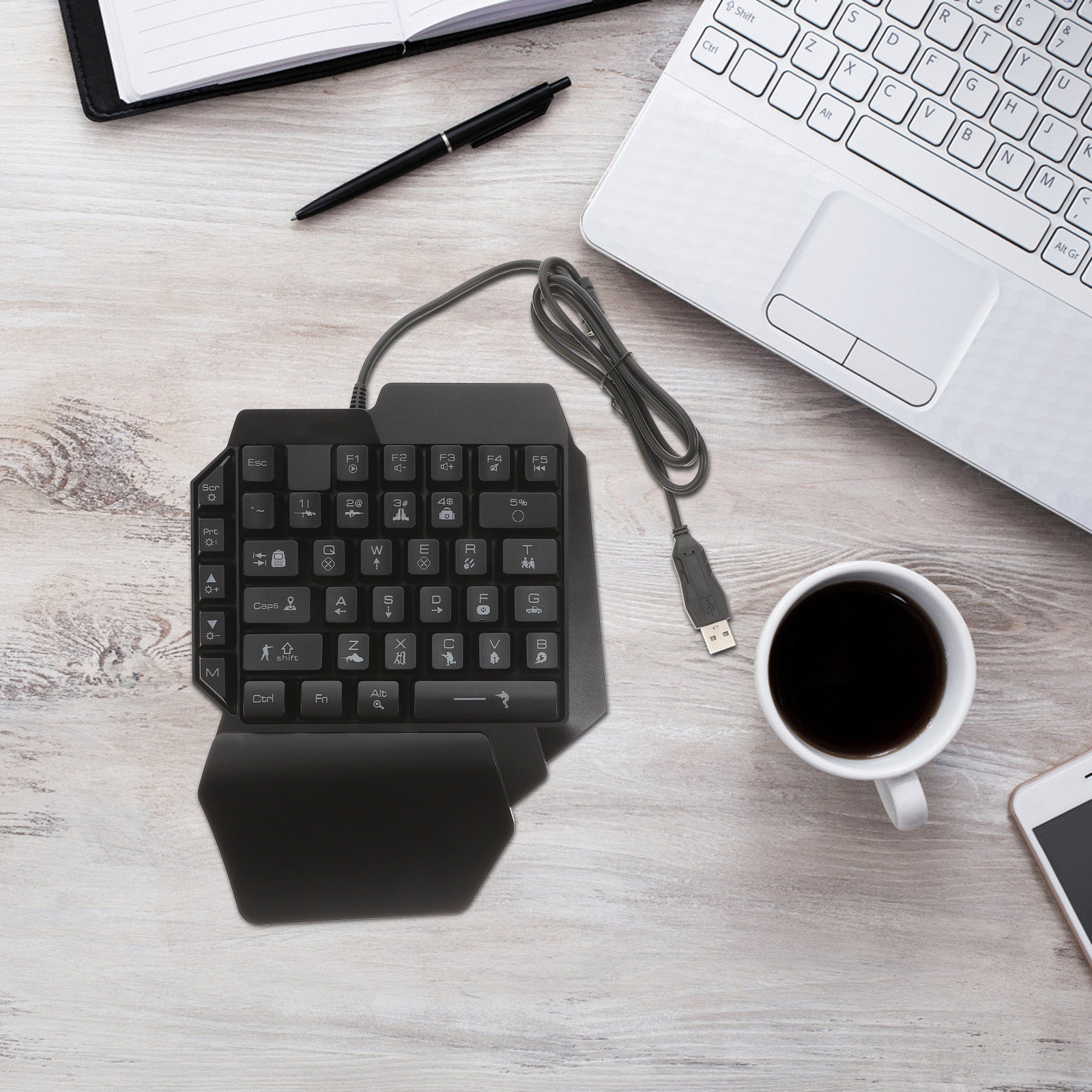 Single-Handed Gaming Keyboard  - огляд і ціна Gaming Keyboard Training