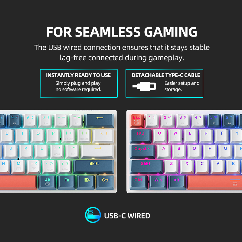 K500-B61 Machenike Mini Mechan - огляд і ціна Gaming Keyboard Half