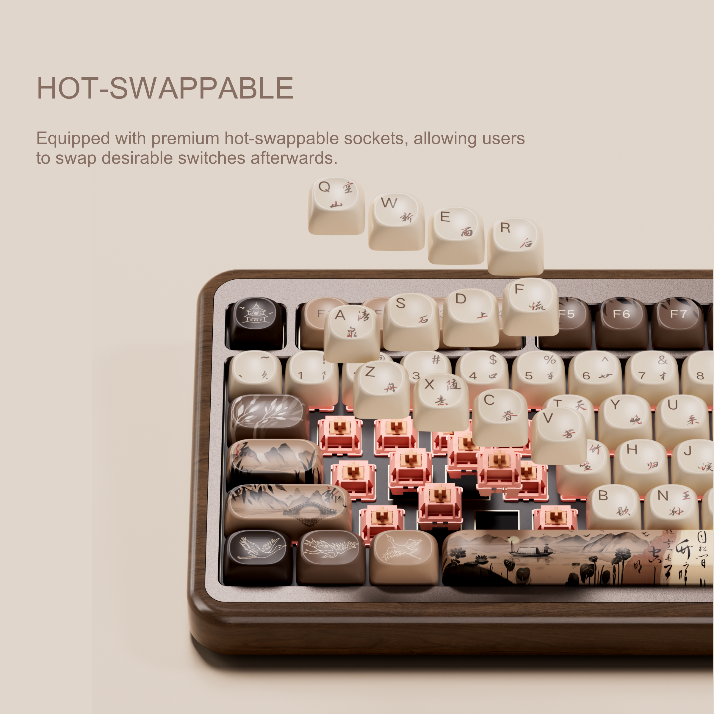 Akko MU02 75% Mountain Seclusi - огляд і ціна Gaming Keyboard Half