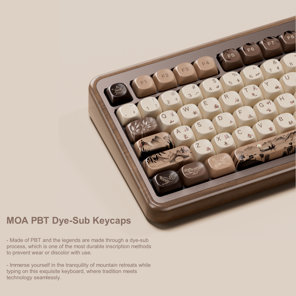 Akko MU02 75% Mountain Seclusi - огляд і ціна Gaming Keyboard Half