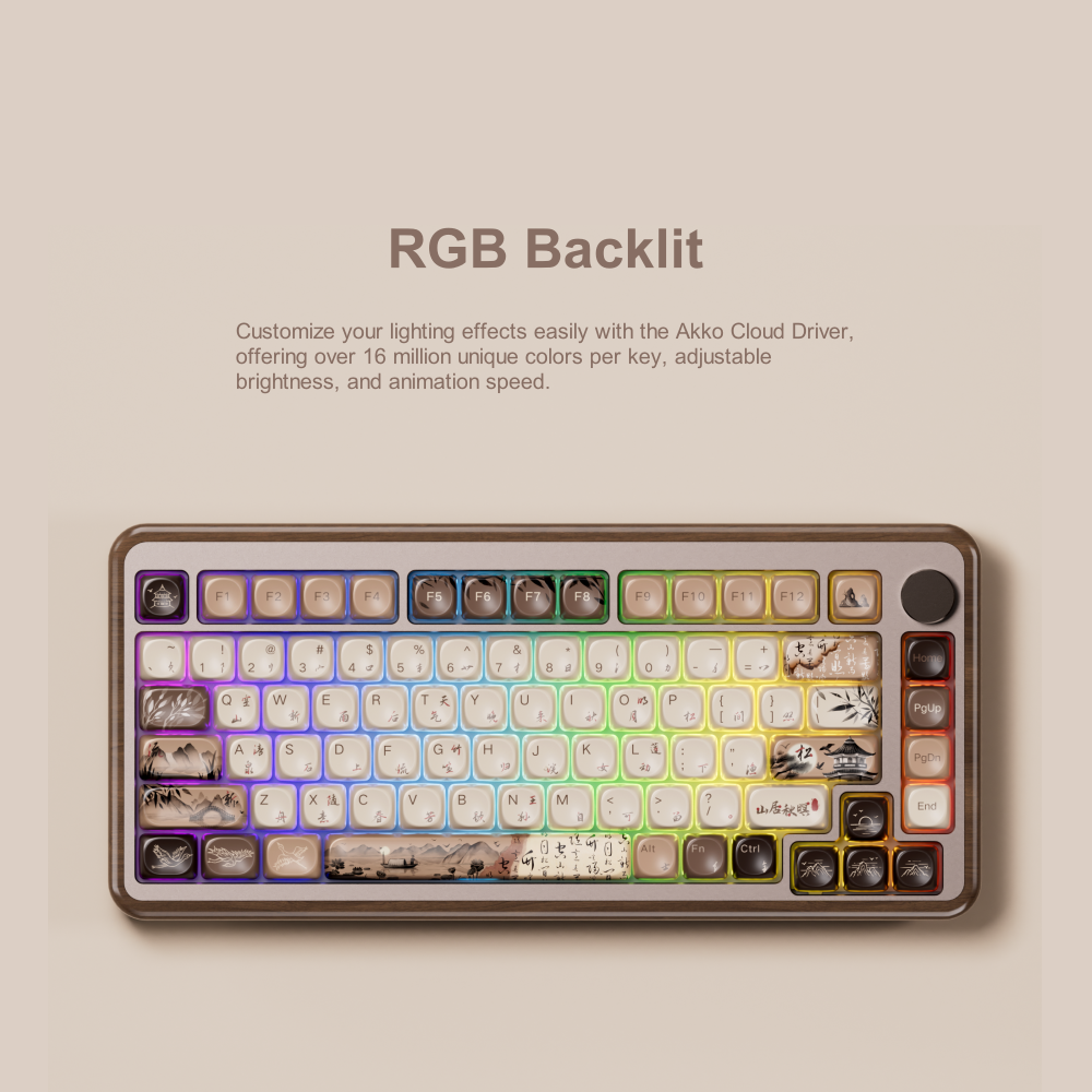 Akko MU02 75% Mountain Seclusi - огляд і ціна Gaming Keyboard Half
