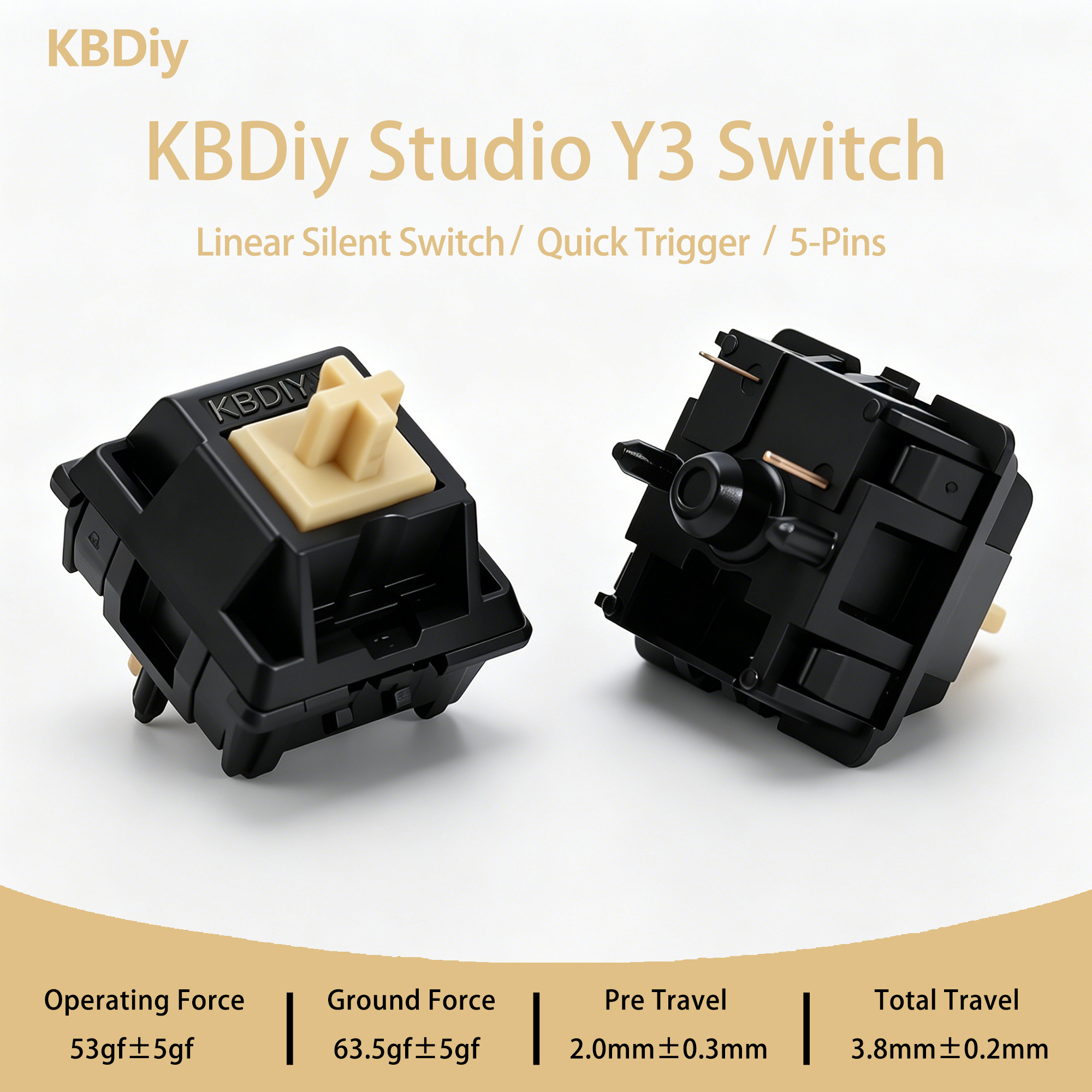 KBDiy Y3 Silent Switch Linear  - огляд і ціна Keyboard Lube Kit