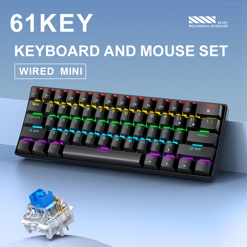 APAYADO K61 Mini Mechanical Ke - огляд і ціна Gaming Keyboard Mini Mechanical