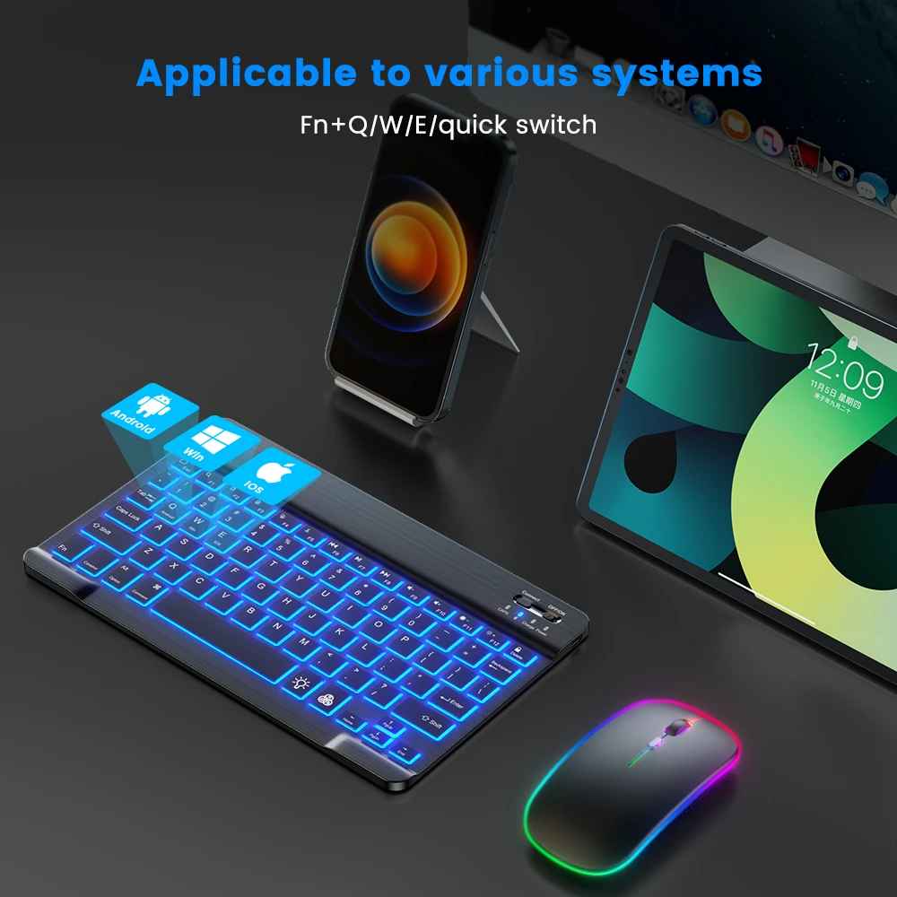READ YYEAH RGB Backlit Bluetoo - огляд і ціна Gaming Keyboard Bluetooth
