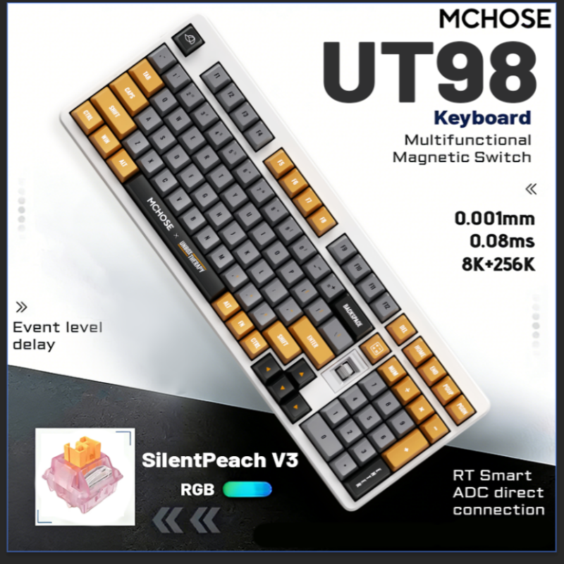 MCHOSE x Unbox Therapy - UT98  - огляд і ціна Gaming Keyboard That Is Quiet