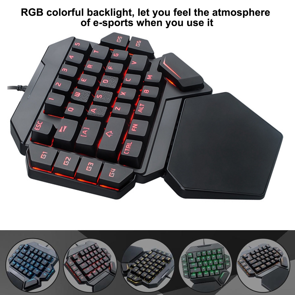 Blacklight Keyboard Onehanded  - огляд і ціна Gaming Keyboard Half