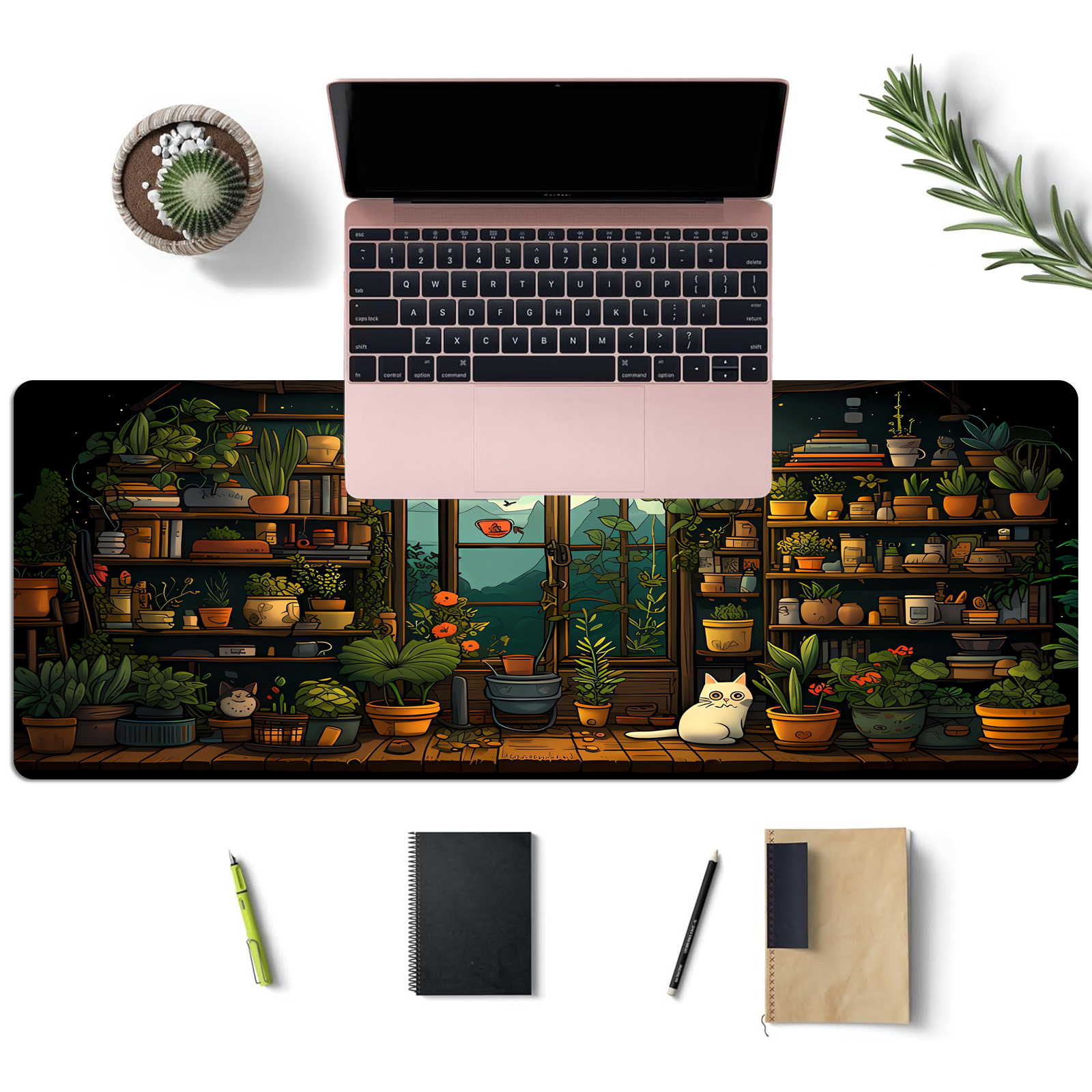 Cute Cat Mouse Pad Desk Pad Ka - огляд і ціна Gaming Keyboard Mouse