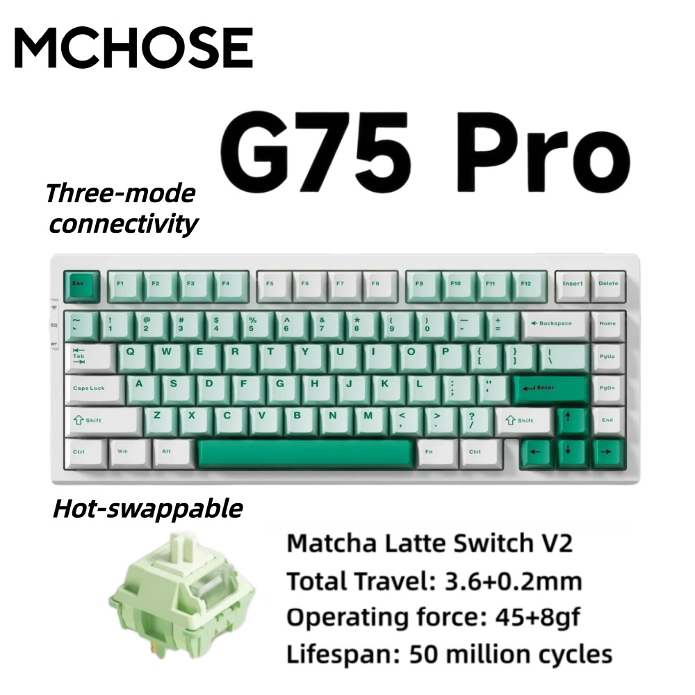 MCHOSE G75 Pro Hot Swappable W - огляд і ціна Gaming Keyboard Expensive