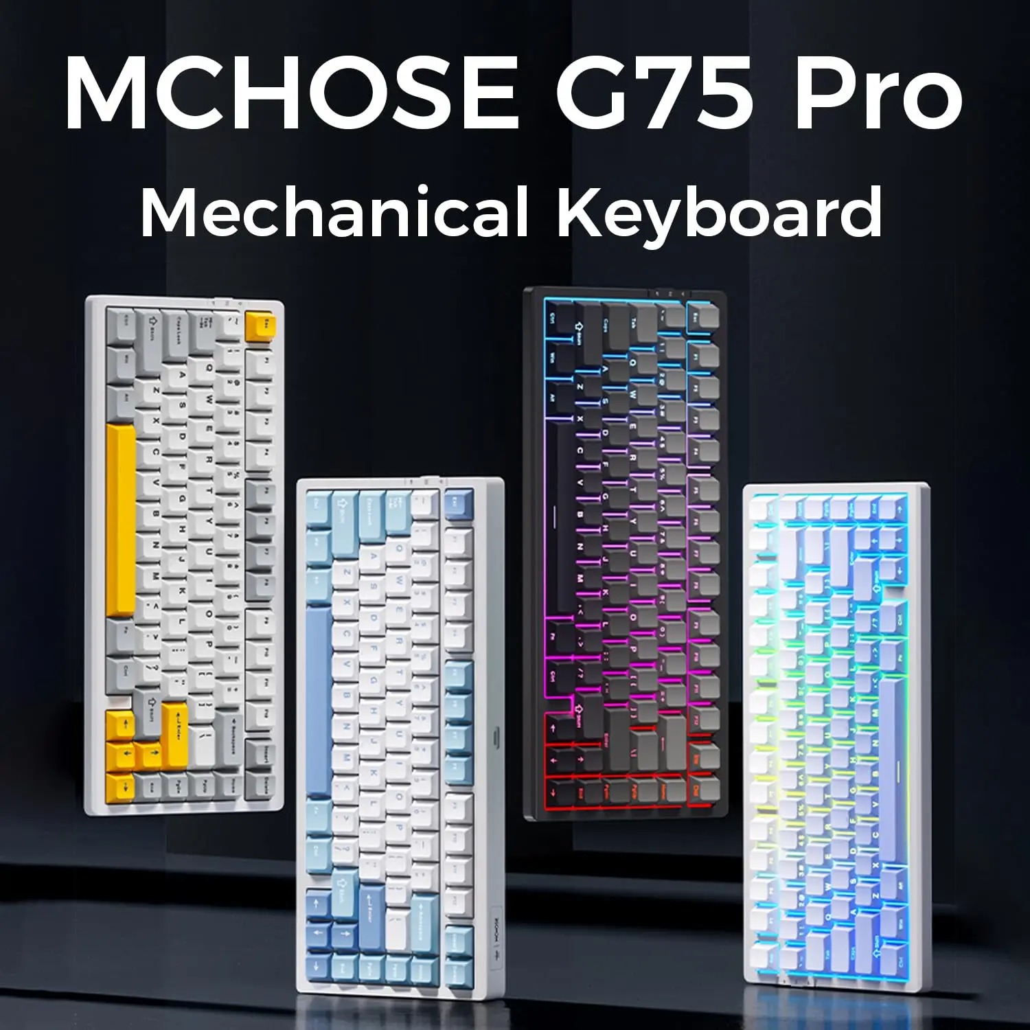 MCHOSE G75 Pro Hot Swappable W - огляд і ціна Gaming Keyboard Expensive