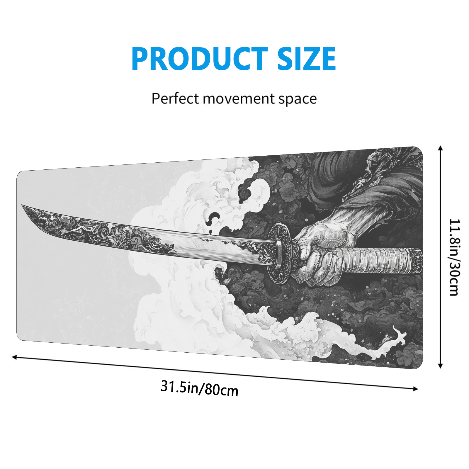 Black And White Comic Wind Swo - огляд і ціна Gaming Keyboard Mouse
