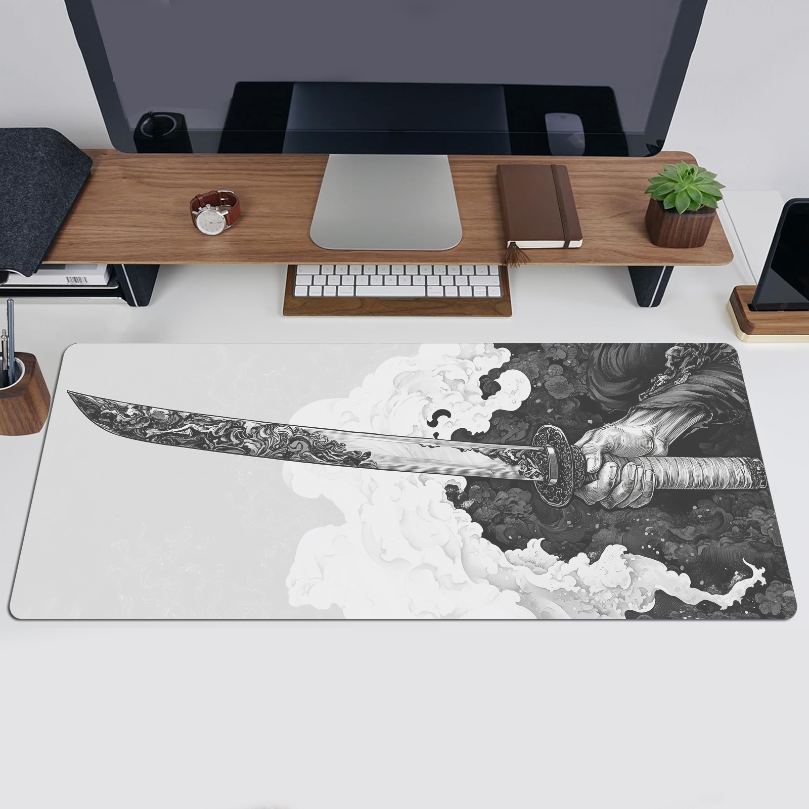 Black And White Comic Wind Swo - огляд і ціна Gaming Keyboard Mouse