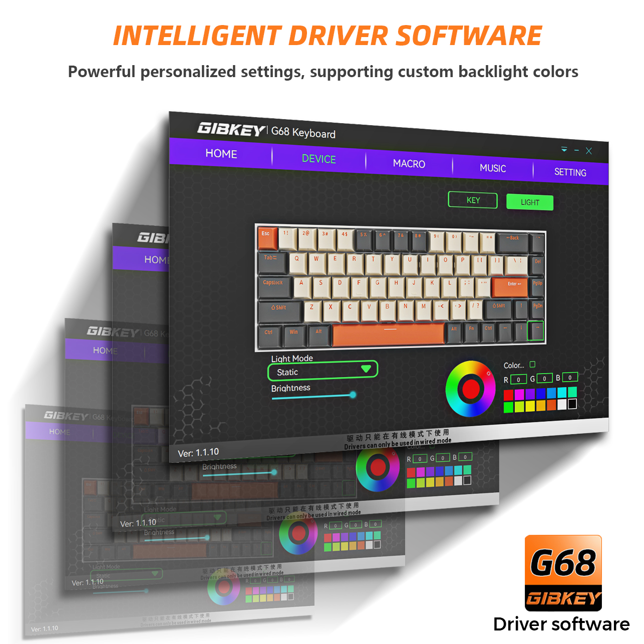G68 Gaming Mechanical keyboard - огляд і ціна Gaming Keyboard Mini Mechanical