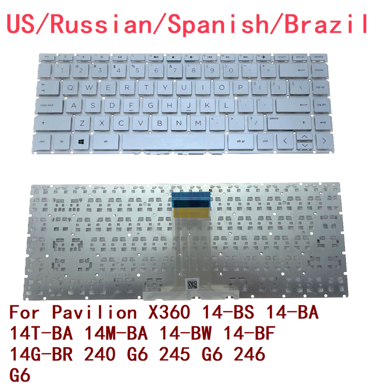 US RU SP BR Backlit Keyboard F - огляд і ціна Gaming Keyboard Hp