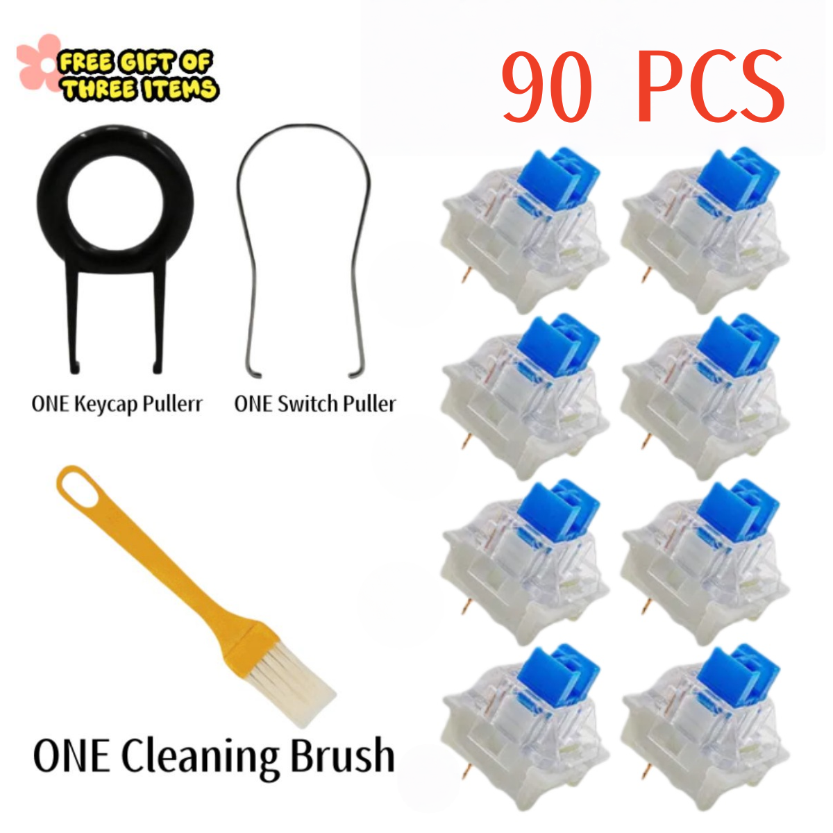 iTLY 90Pcs Keyboard Switch Key - огляд і ціна Gaming Keyboard Bluetooth