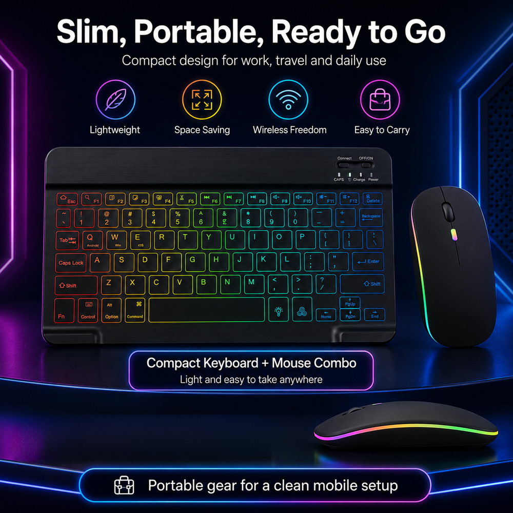 New Ultra Slim Portable 7 Colo - огляд і ціна Gaming Keyboard Backlit