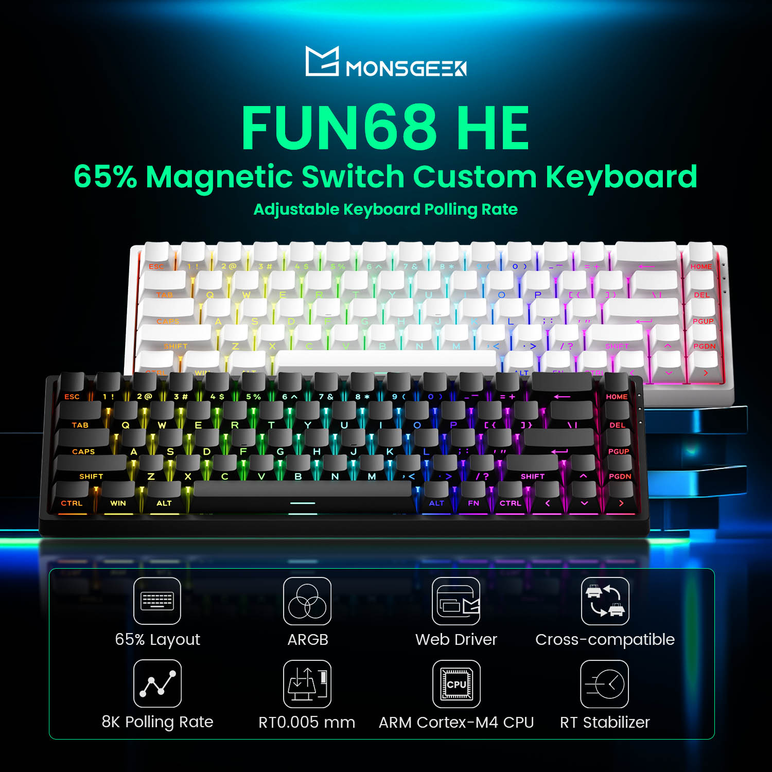Akko MonsGeek FUN68 FUN60 PRO& - огляд і ціна Gaming Keyboard Expensive