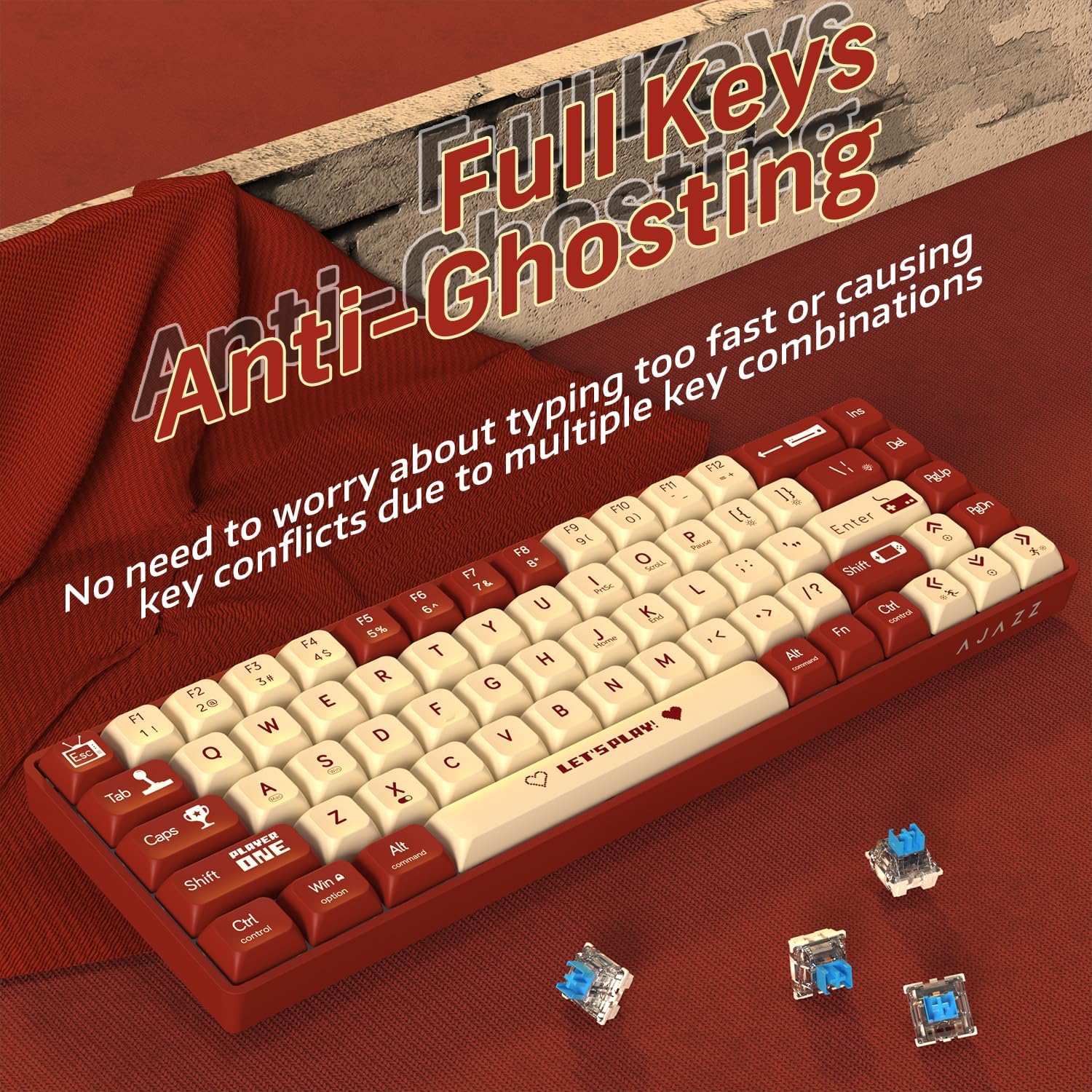 MAMBASNAKE x ATTACK SHARK AK68 - огляд і ціна Gaming Keyboard Half