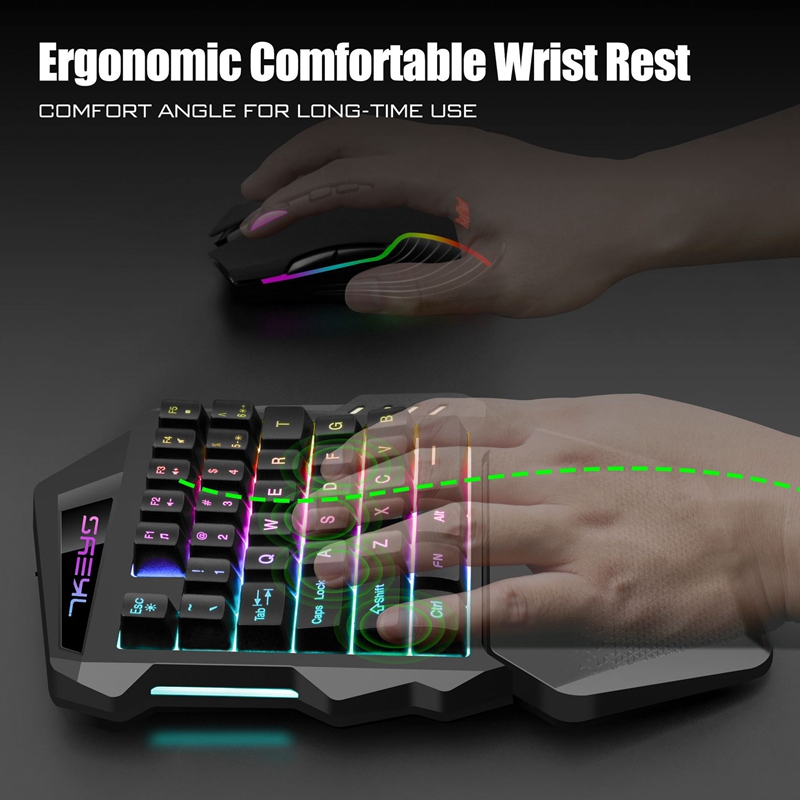 Gamwing RGB Backlit One Handed - огляд і ціна Gaming Keyboard Half
