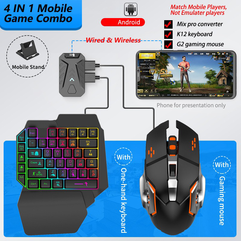 Mobile Games Converter Gaming  - огляд і ціна Gaming Keyboard Bluetooth