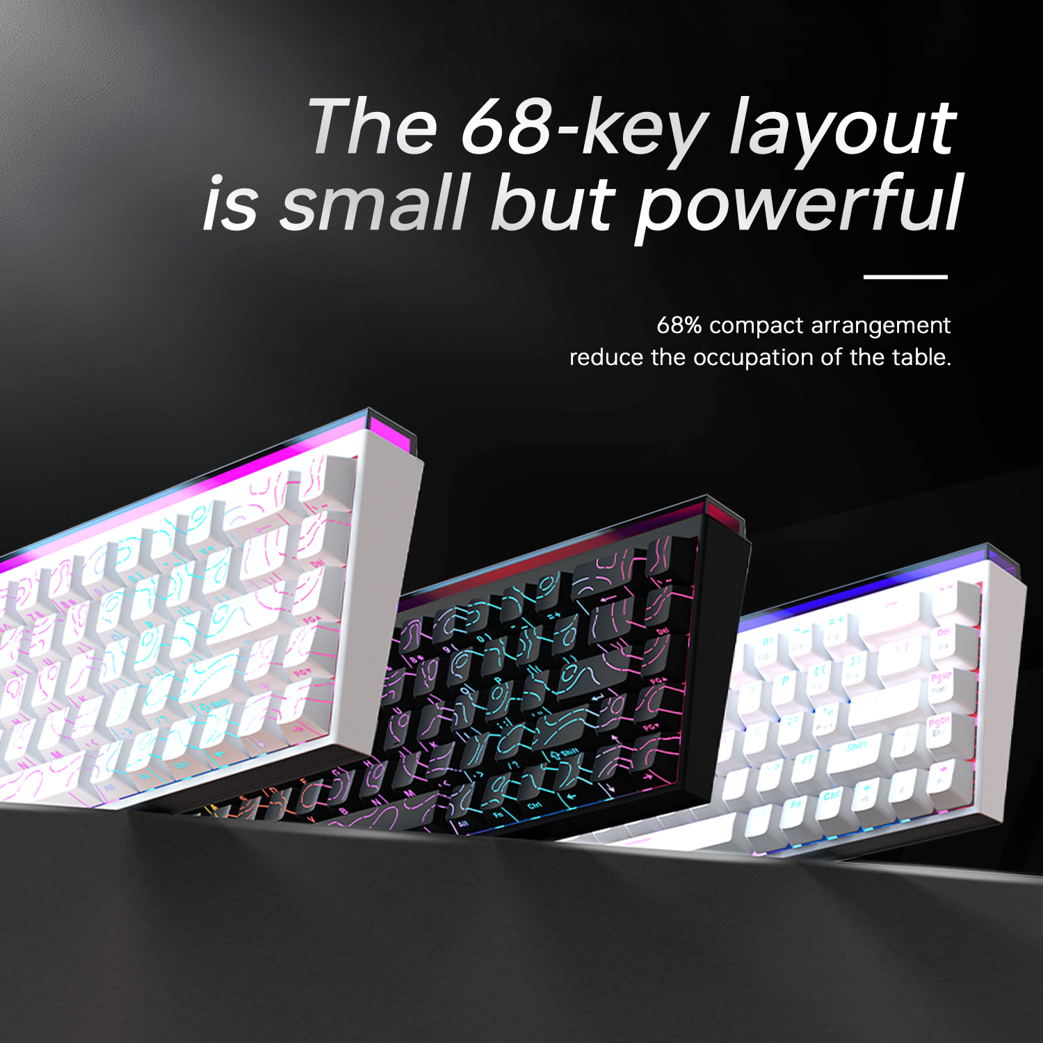 New Ajazz Nacodex Nk68 Mechani - огляд і ціна Gaming Keyboard Half