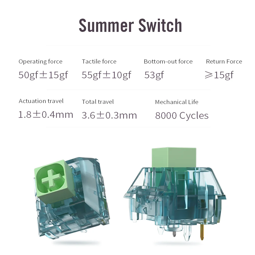 Kailh BOX Summer Switches Soun - огляд і ціна Gaming Keyboard Hot Swappable