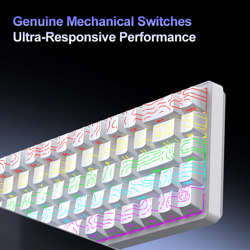 APAYADO A68 Wired Mechanical K - огляд і ціна Gaming Keyboard Half