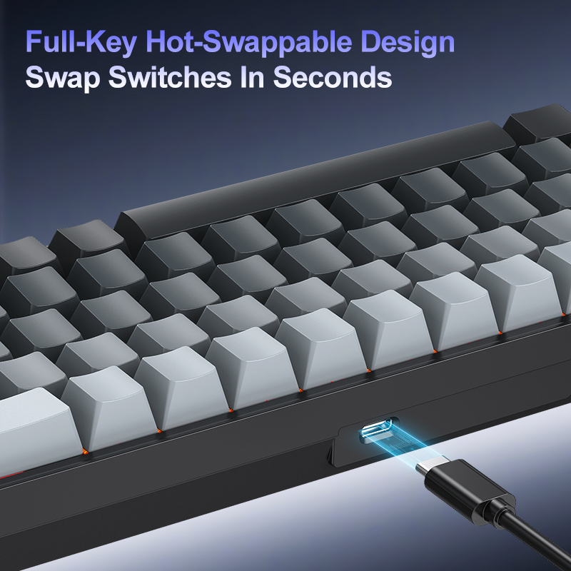APAYADO A68 Wired Mechanical K - огляд і ціна Gaming Keyboard Half