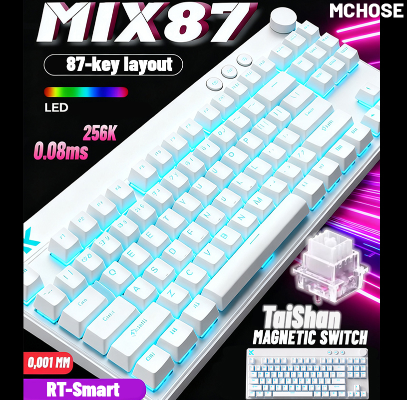 MCHOSE Mix 87 Magnetic Axis Ca - огляд і ціна Gaming Keyboard Expensive