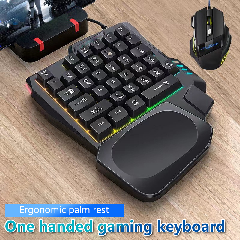 RGB Gaming Keyboard Single Han - огляд і ціна Gaming Keyboard Half