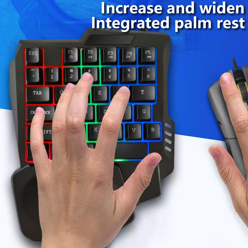 RGB Gaming Keyboard Single Han - огляд і ціна Gaming Keyboard Half