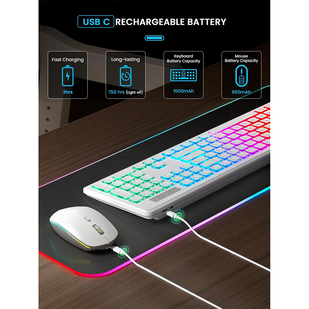 Backlit Wireless Keyboard and  - огляд і ціна Gaming Keyboard That Is Quiet